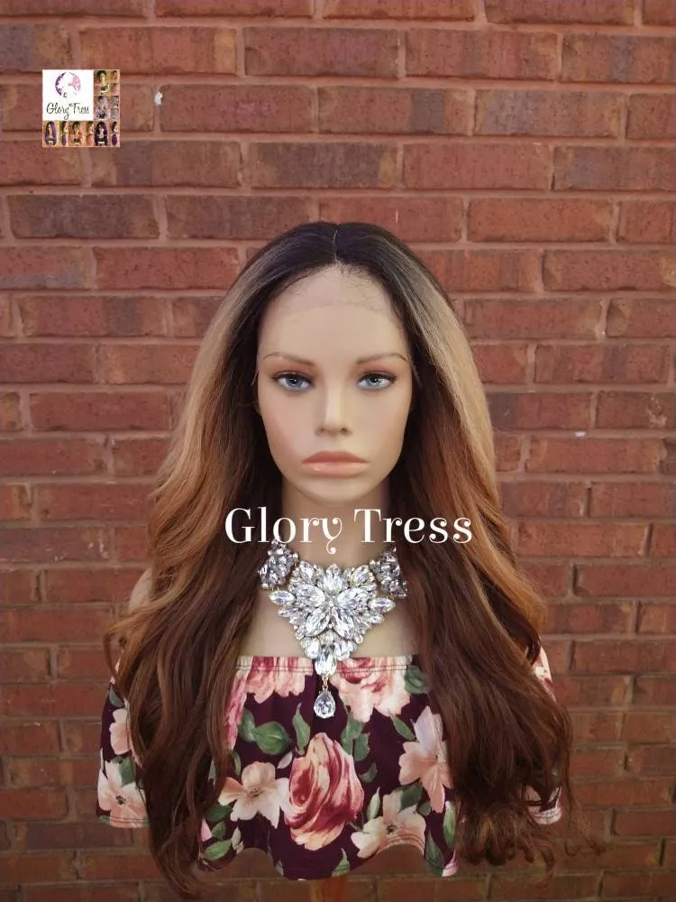Kinky Loose Curls Wig - Lace Front Wig - Natural Yaki Wig - Glory Tress - Ombre Blonde Wig - African American Wig - MEEK