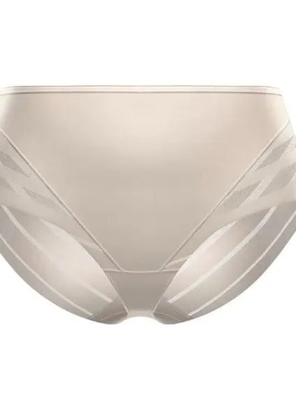 Lace Stripe Undetectable Classic Shaper Panty - Nude