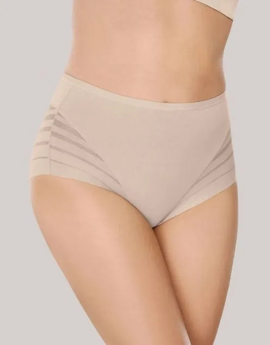 Lace Stripe Undetectable Classic Shaper Panty - Nude