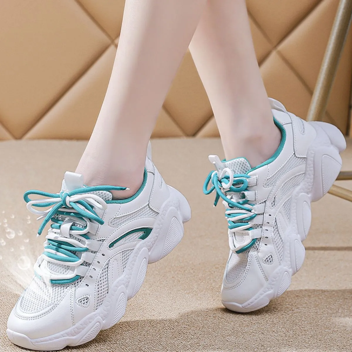Lace Up Mesh Breathable Athletic