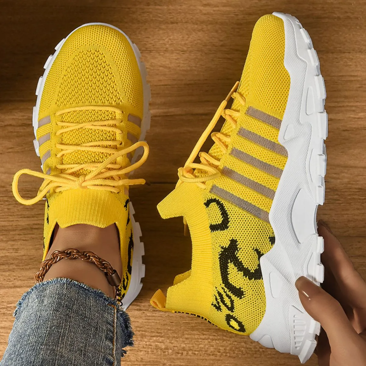 Lace Up Mesh Breathable Athletic