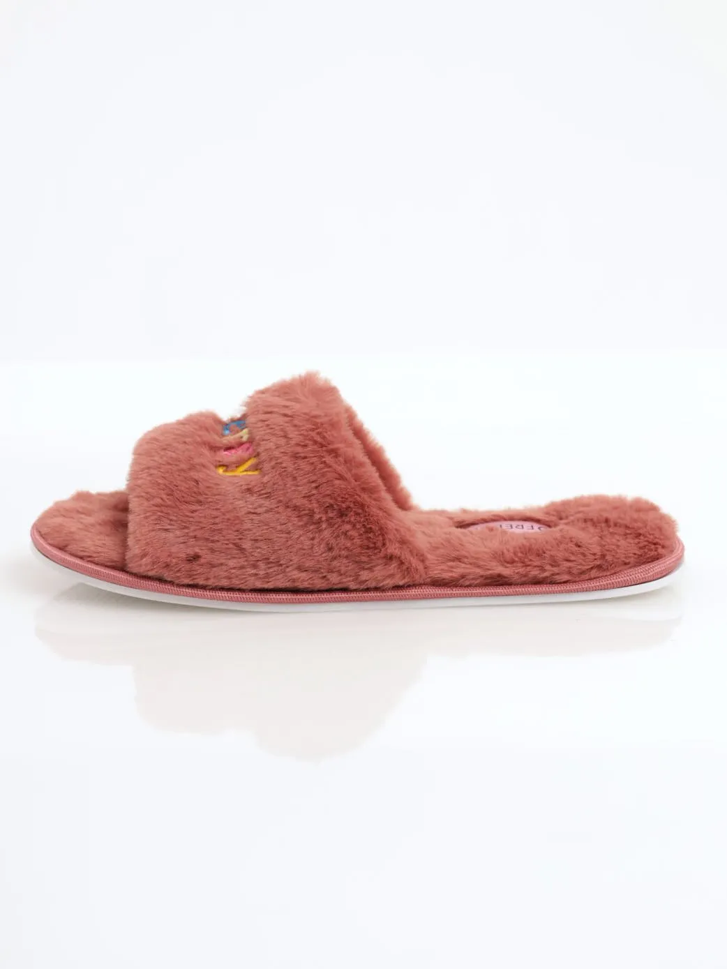 Ladies Positive Energy Open Toe Slipper - Blush