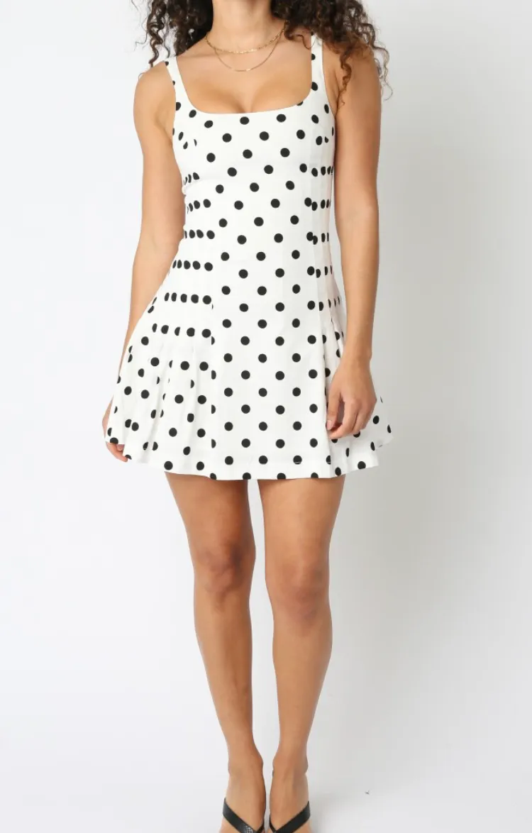 Lalani Polka Dot Mini Dress