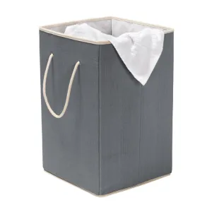 LARGE RESIN SQUARE HAMPER GREY