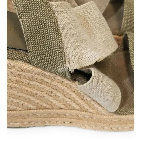 Lauren Ralph Lauren Erica Espadrille Wedge Sandals Platform Heels Size 9.5