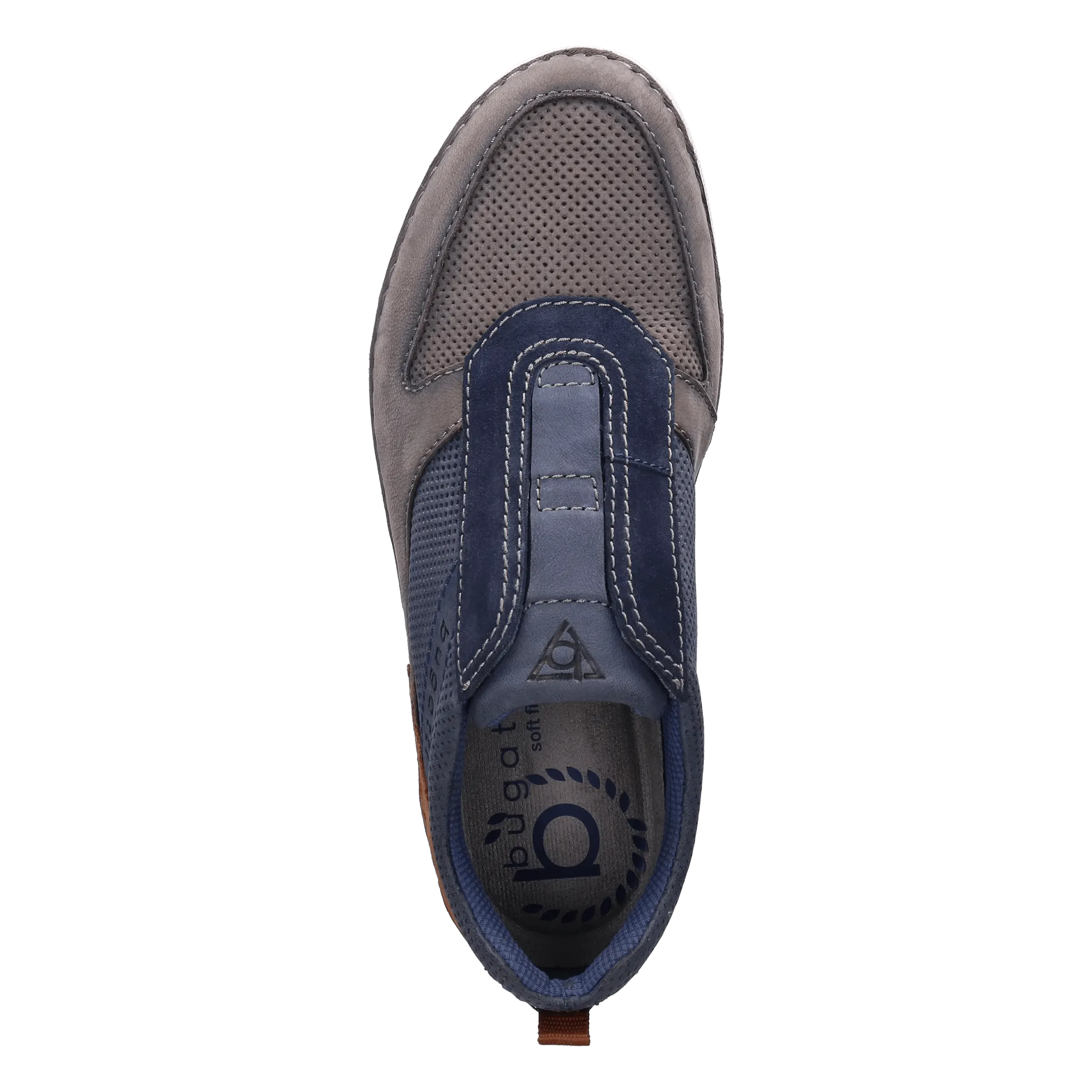 Leder Slipper grau