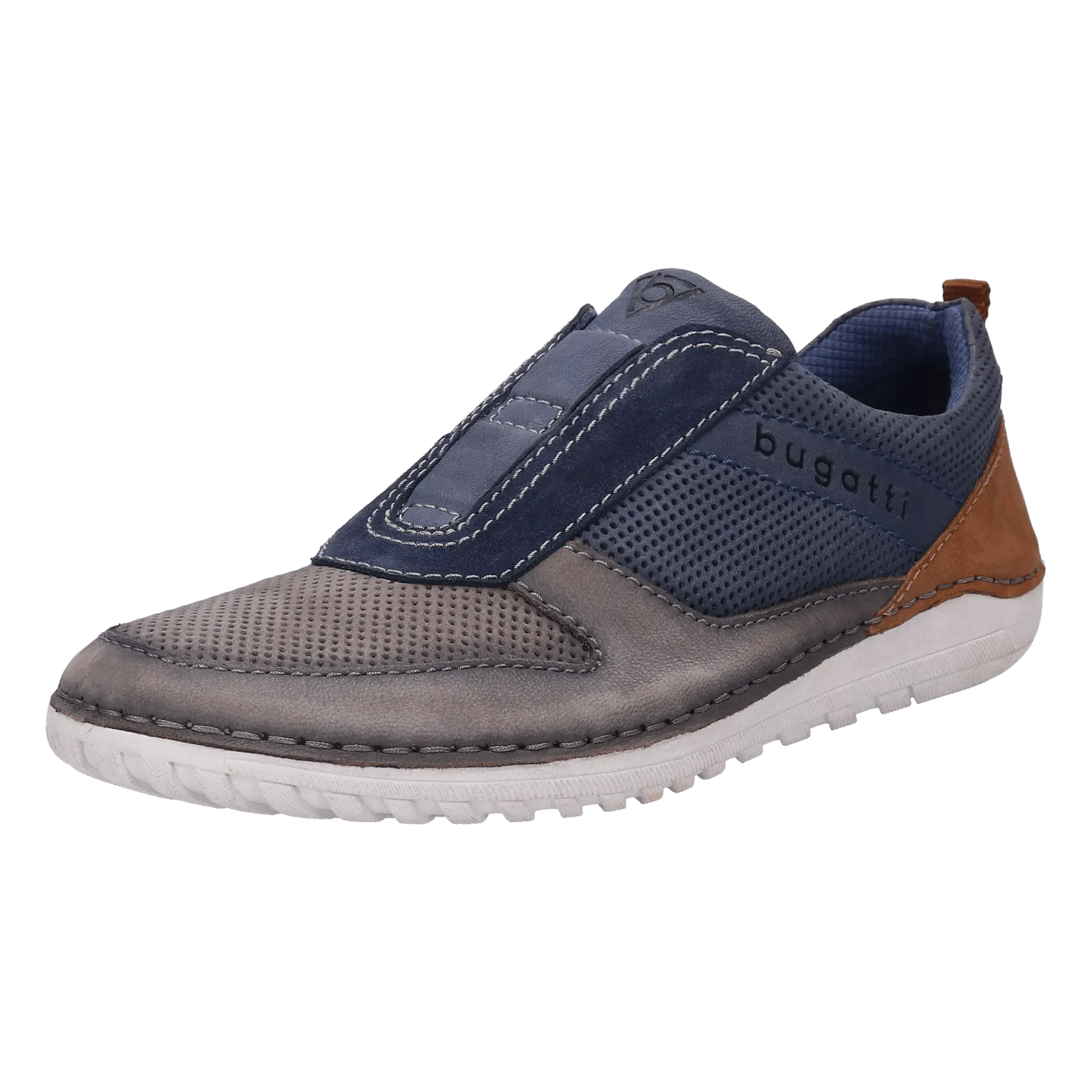 Leder Slipper grau