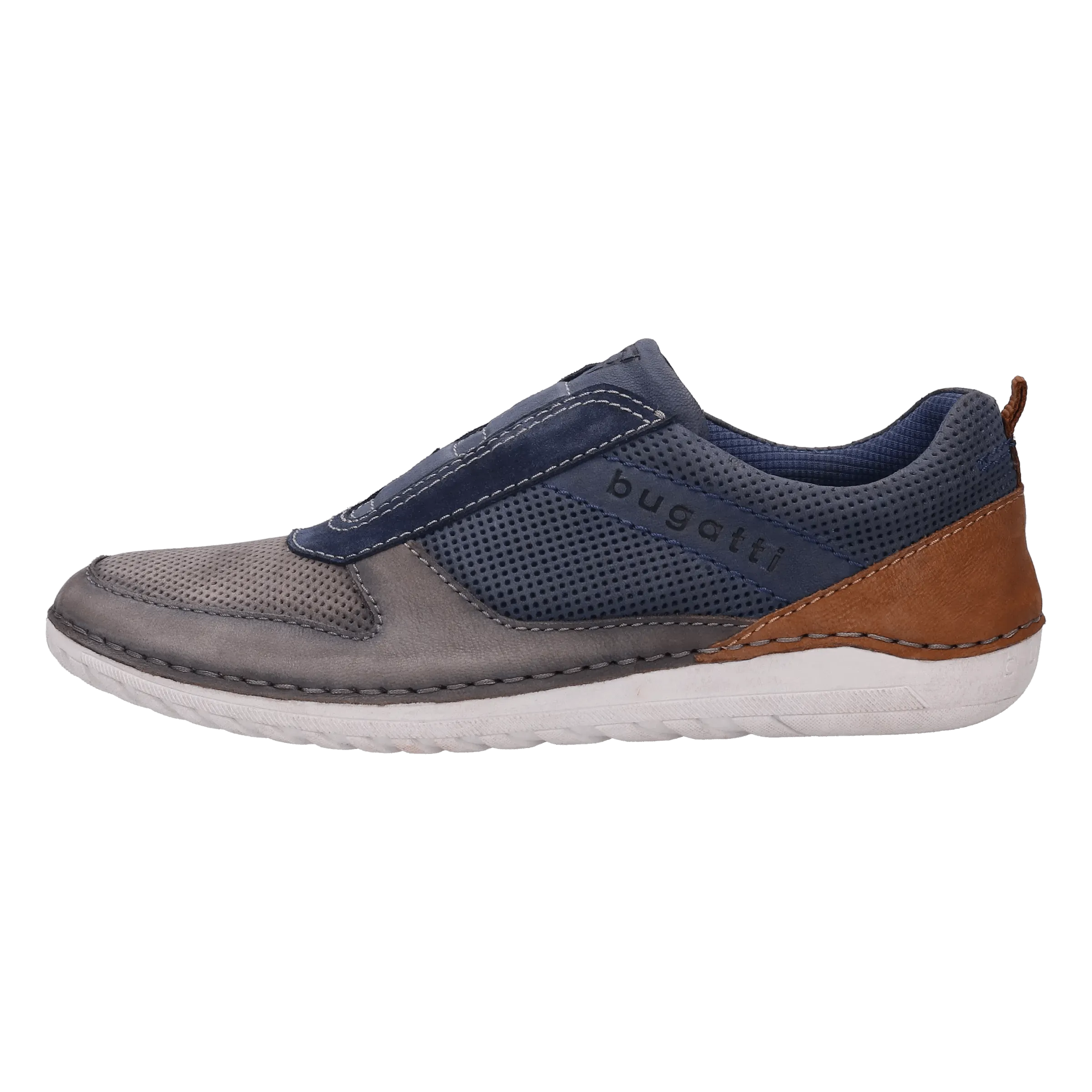 Leder Slipper grau