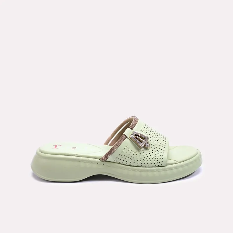 Light Green Comfy Casual Slippers 0412489