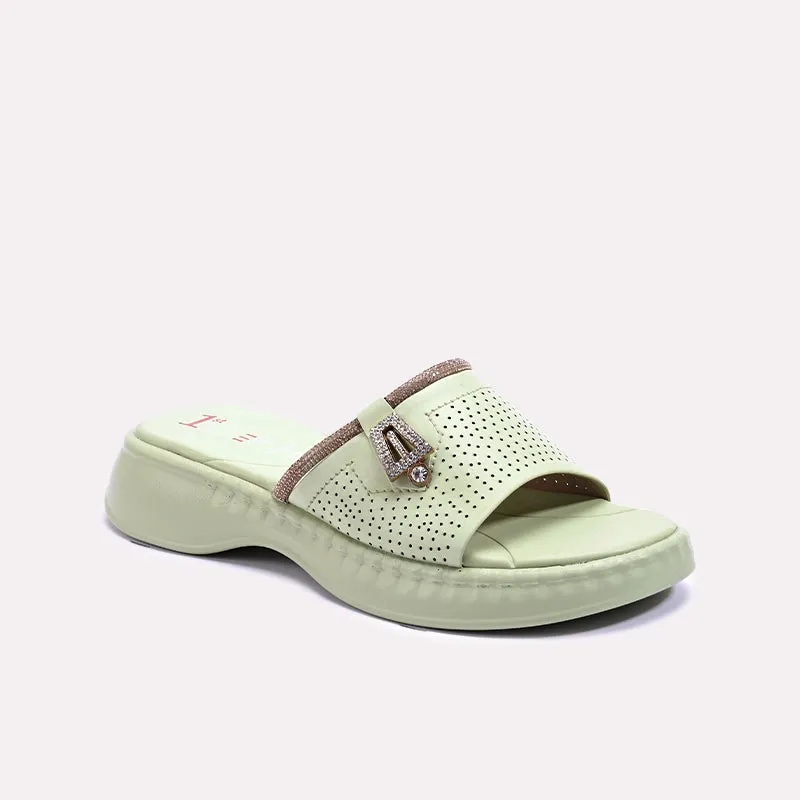 Light Green Comfy Casual Slippers 0412489