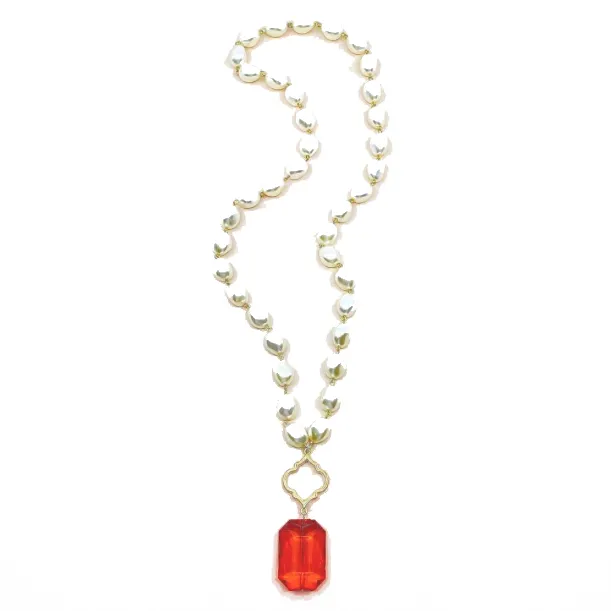 Long Crown Necklace