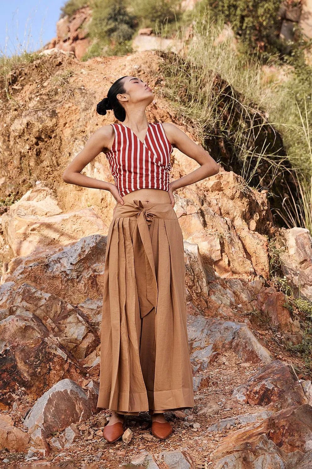 Lost In Chase Pleated Trouser