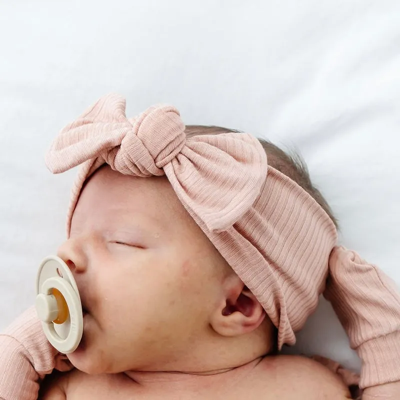 Lou Lou and Company Ribbed Newborn Headband Bundle - Audrey