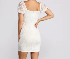 Lovely Lace Stylish Mini Dress