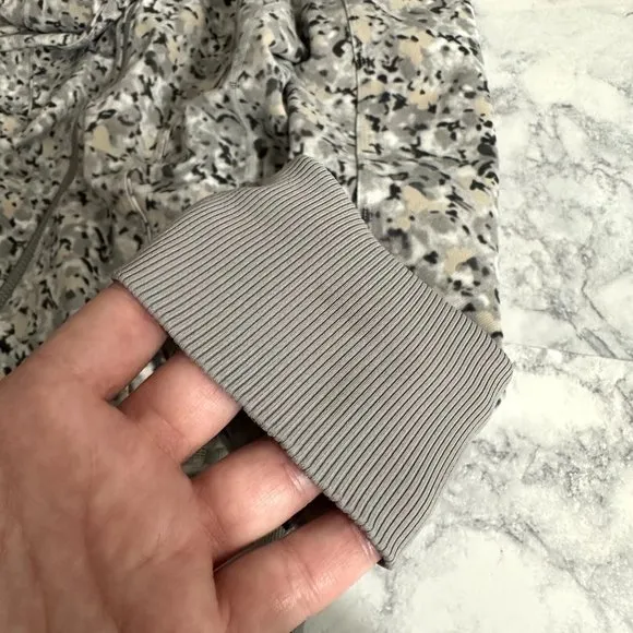 Lululemon Nice Asana Jacket Not So Petite Fleur Silver Spoon