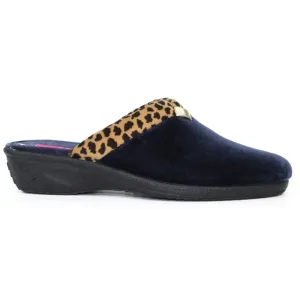 Lunar Michelle Blue Mule Slippers