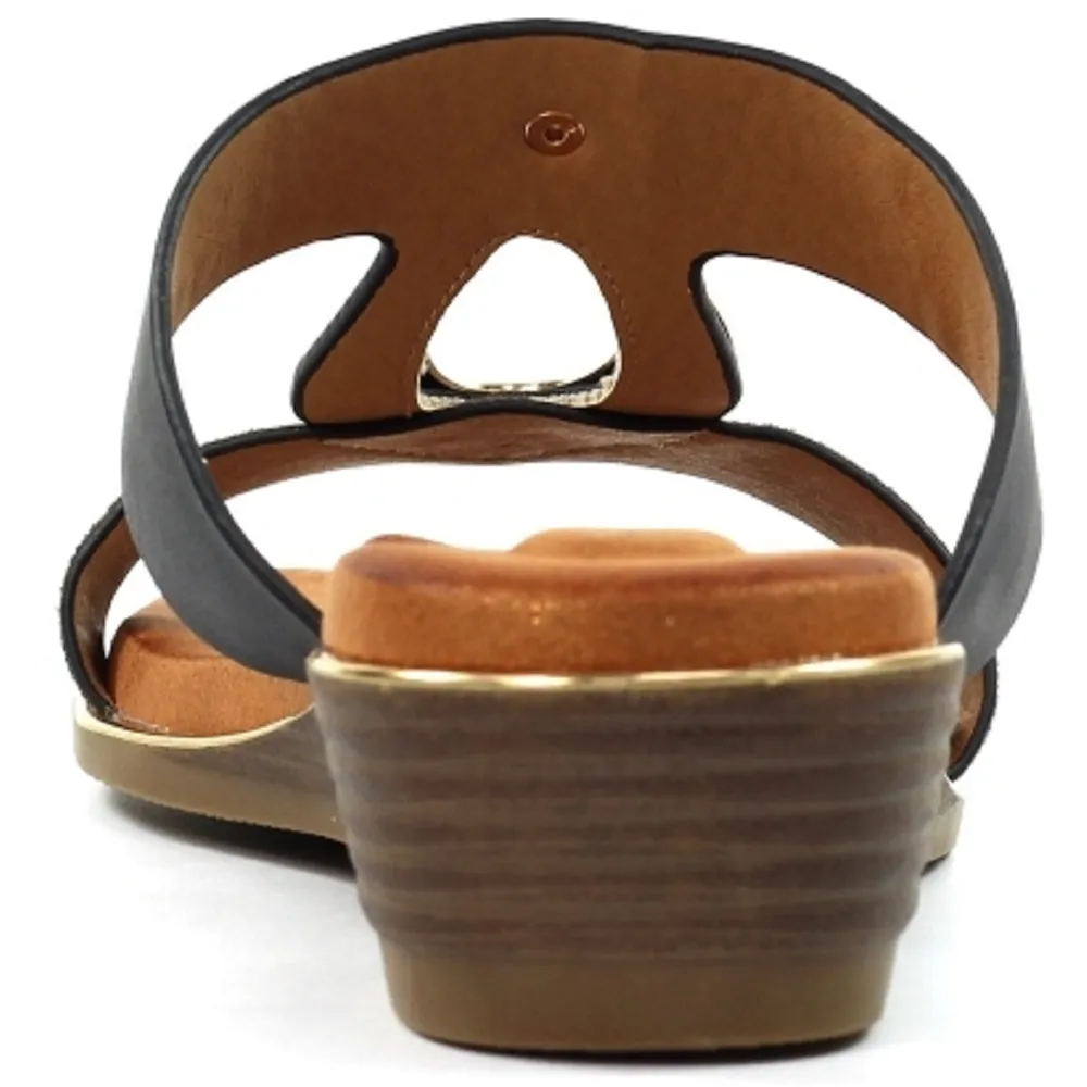 Lunar Paradise Black Sandals