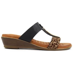 Lunar Paradise Black Sandals