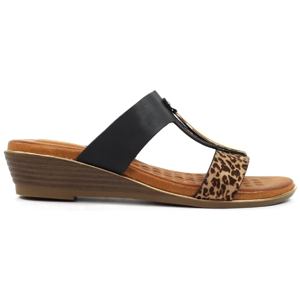 Lunar Paradise Black Sandals