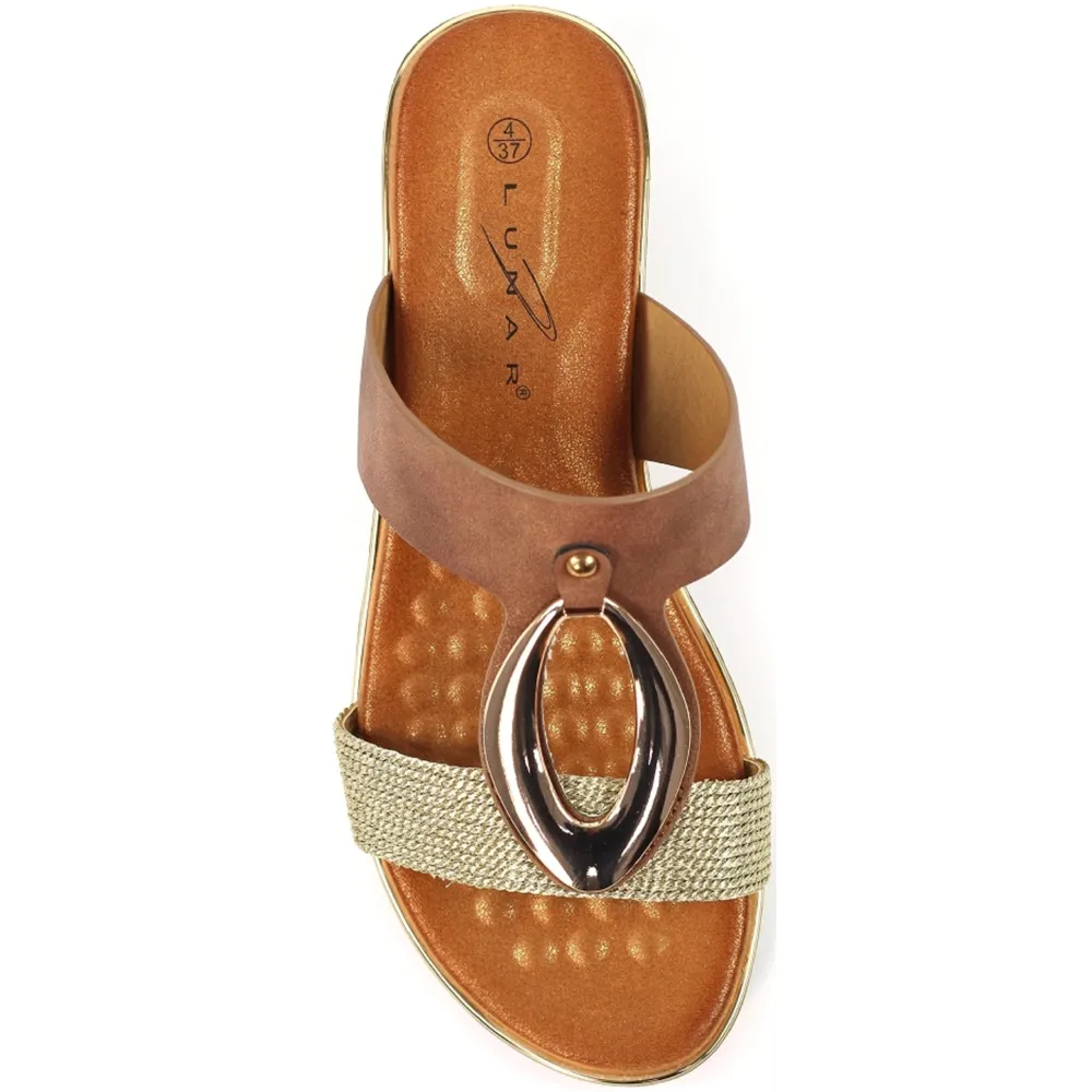 Lunar Porto Brown Sandals