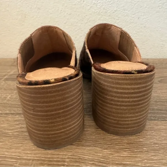 Madewell The Carey Mule in Painted Leopard Calf Hair, Size 7