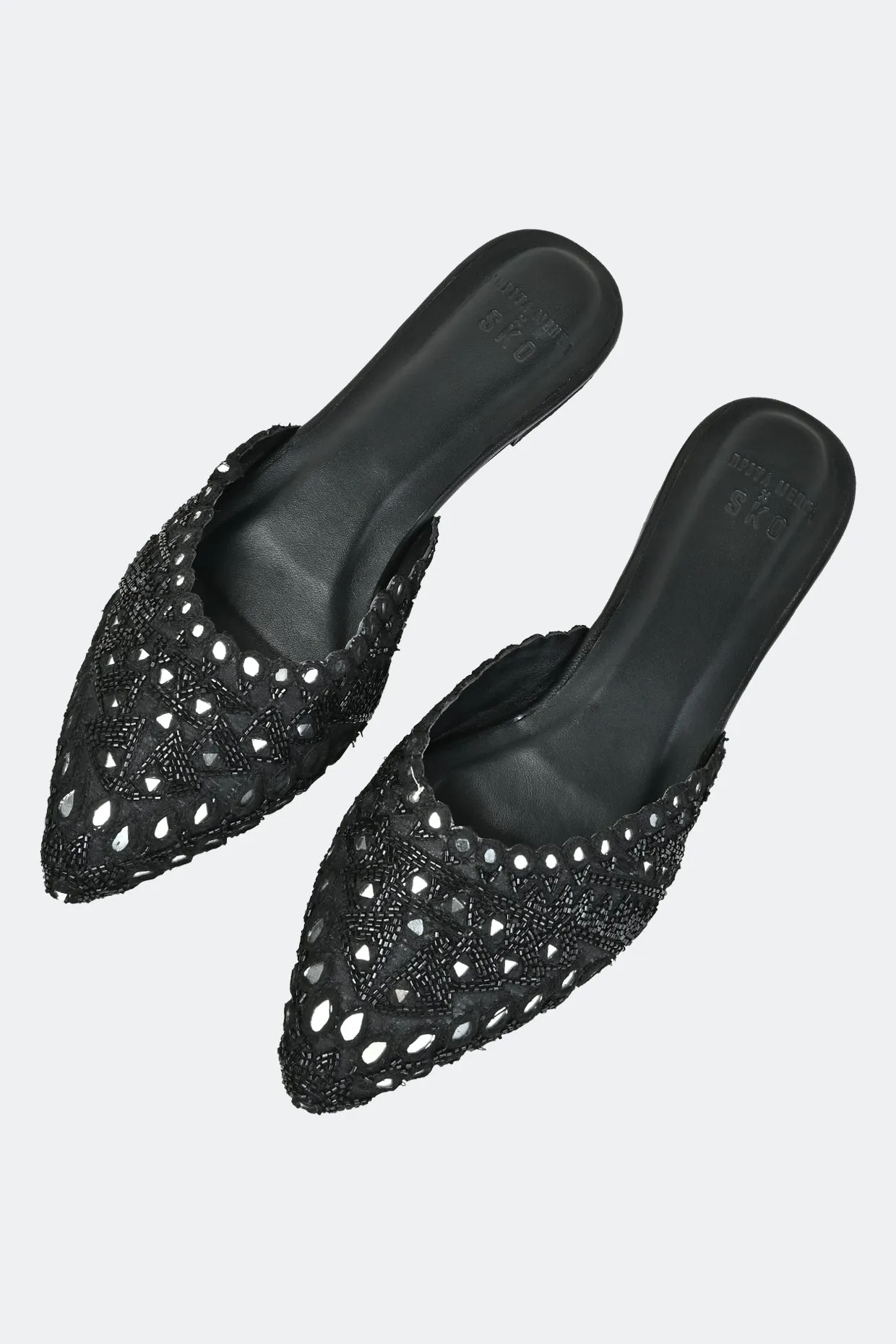 Midnight Elegance Mules For Women