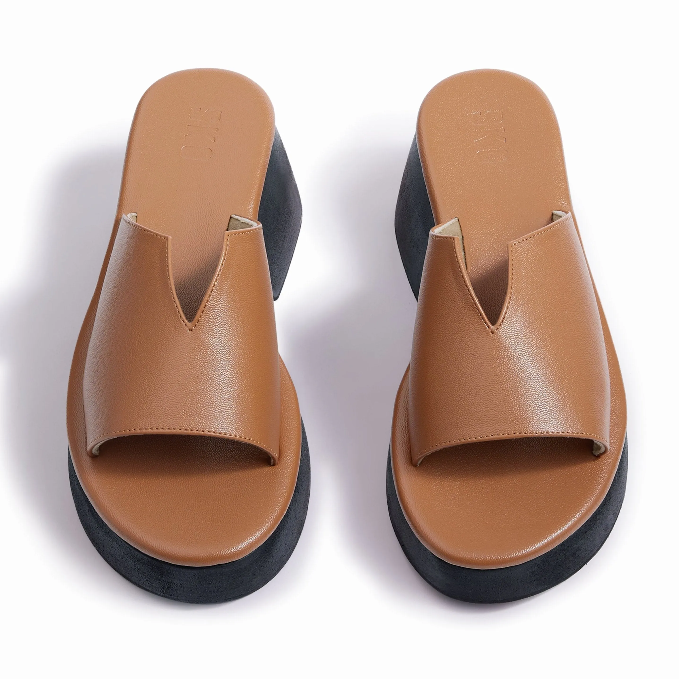Modena Tan Platform Sandals For Women