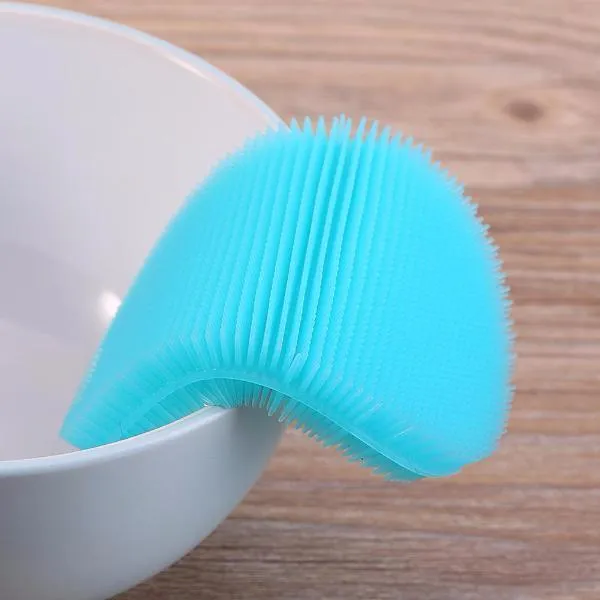 Multipurpose Food-Grade Antibacterial Silicone Oval Smart Scrub - 5 Colours Available!