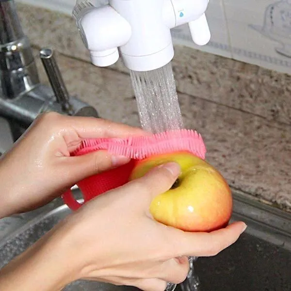 Multipurpose Food-Grade Antibacterial Silicone Oval Smart Scrub - 5 Colours Available!