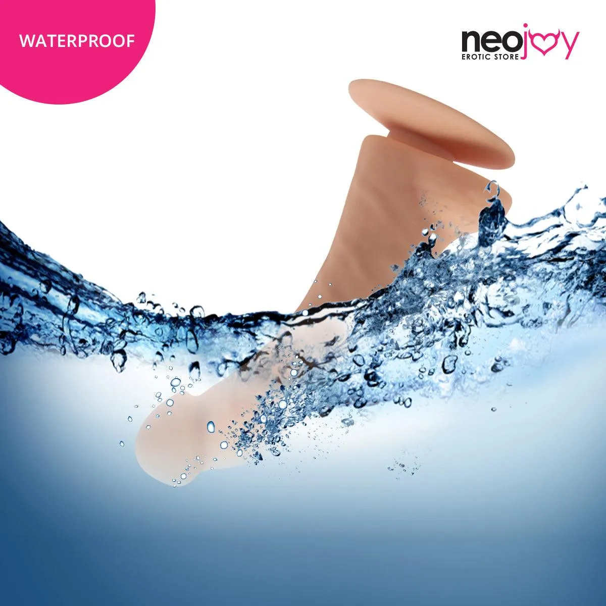 Neojoy - Curved Charmer Dildo With Strap-On Dong - Flesh - 21.4cm - 8.4 inch