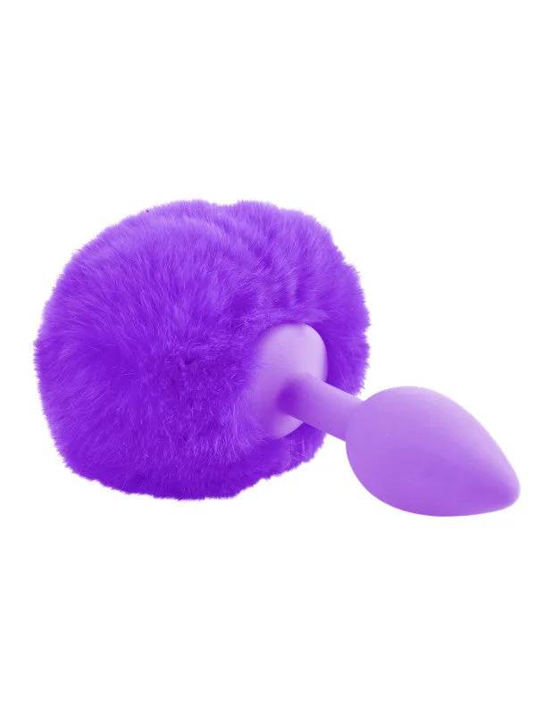 Neon Bunny Tail - Purple