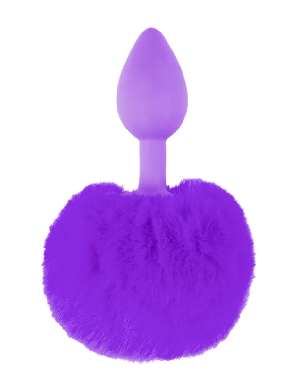 Neon Bunny Tail - Purple