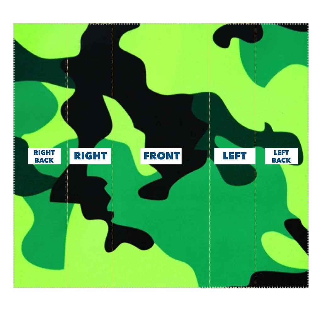 Neon Green Camo Sublimation Neck Gaiter