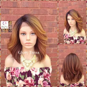 NEW ARRIVAL // Kinky Curly Lace Front Wig, Ombre Blonde Wig, Natural Yaki Wig, Glory Tress Wig, African American Wig // HOPEFULLY