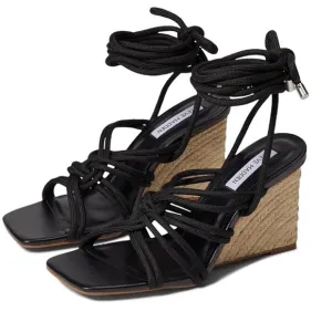 New Steve Madden Idolized wedge Sandal in black size 8