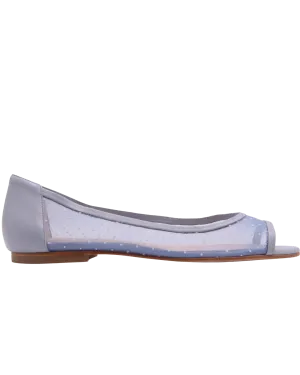 Noir - Light Blue Dot Mesh