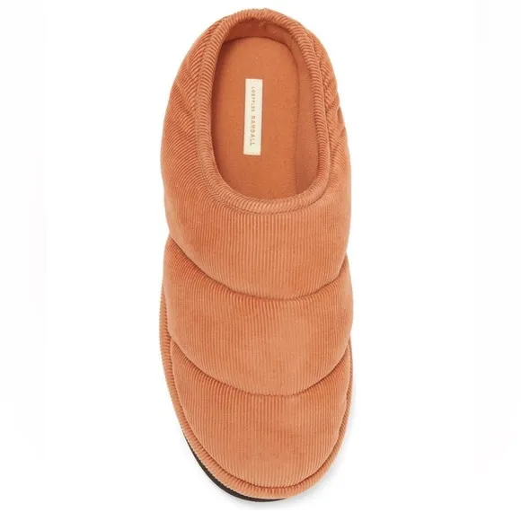 NWT Loeffler Randall Corduroy Puffer Cozy Slip-On Mules