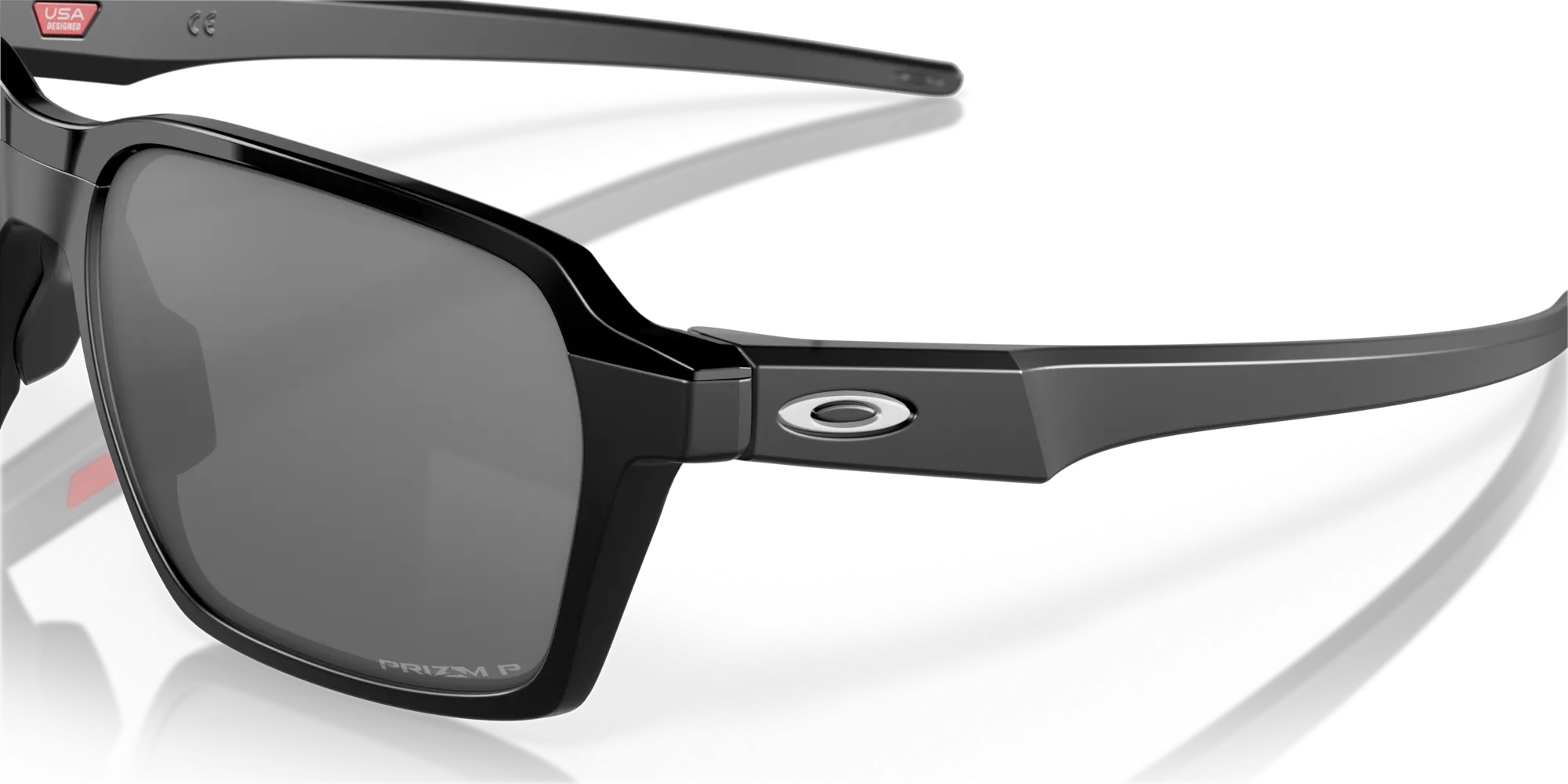 Oakley Parlay Sunglasses - Matte Black with Polarized Prizm Black Lenses