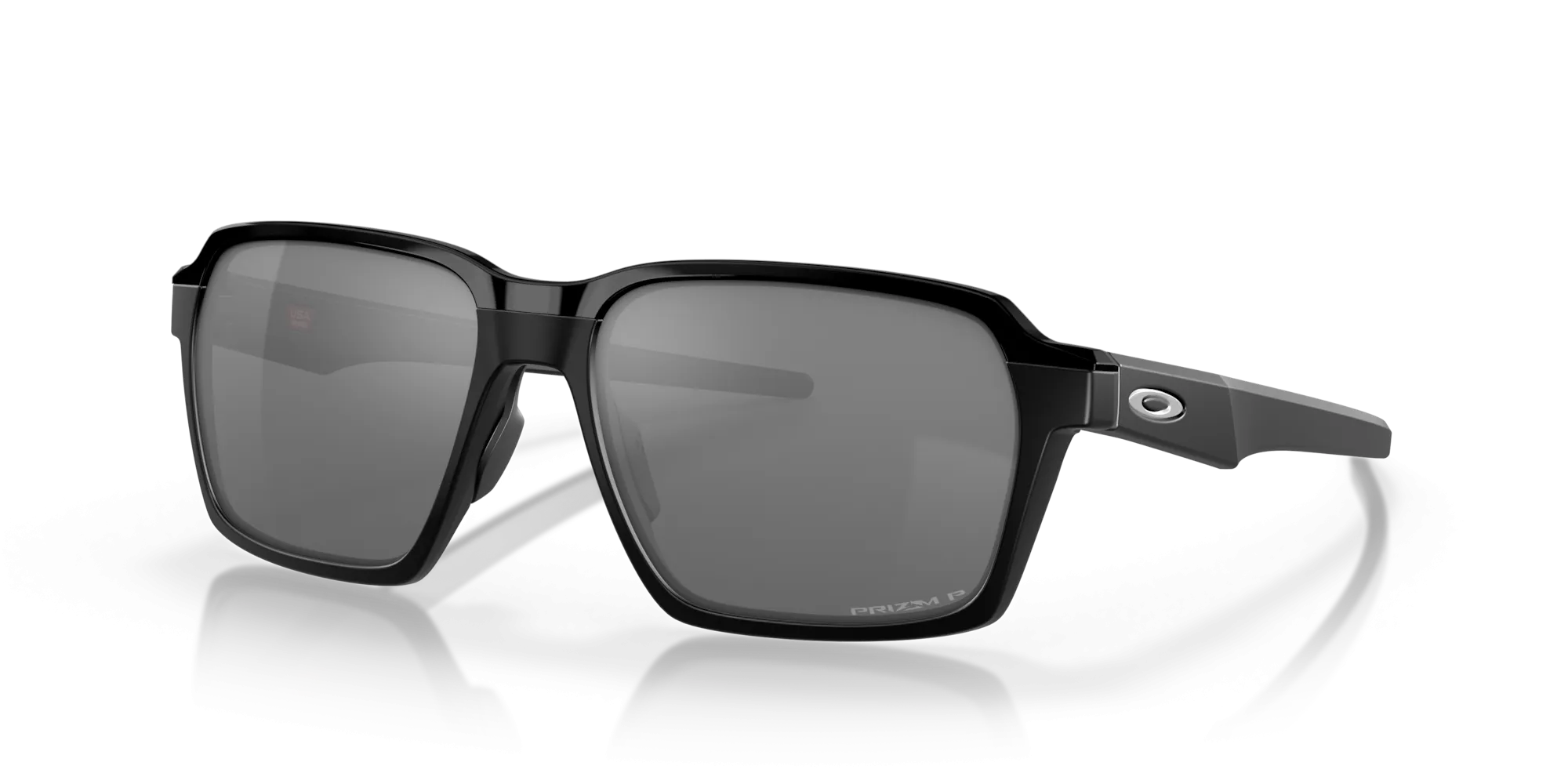 Oakley Parlay Sunglasses - Matte Black with Polarized Prizm Black Lenses