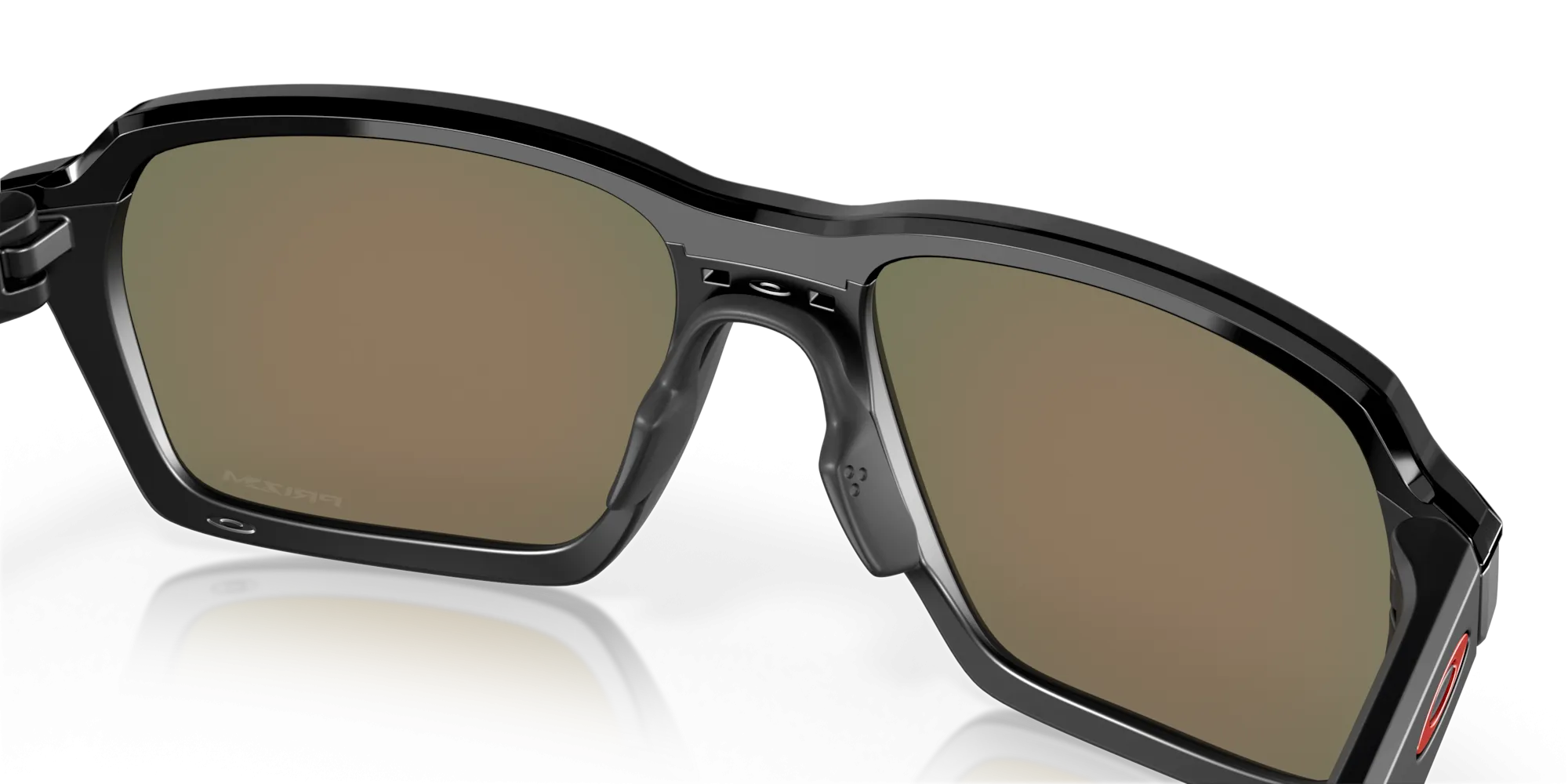 Oakley Parlay Sunglasses - Matte Black with Prizm Ruby Lenses