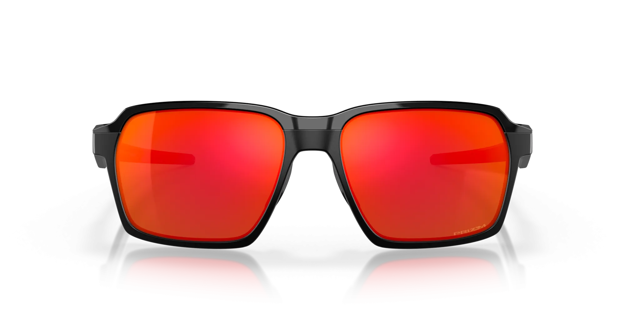 Oakley Parlay Sunglasses - Matte Black with Prizm Ruby Lenses