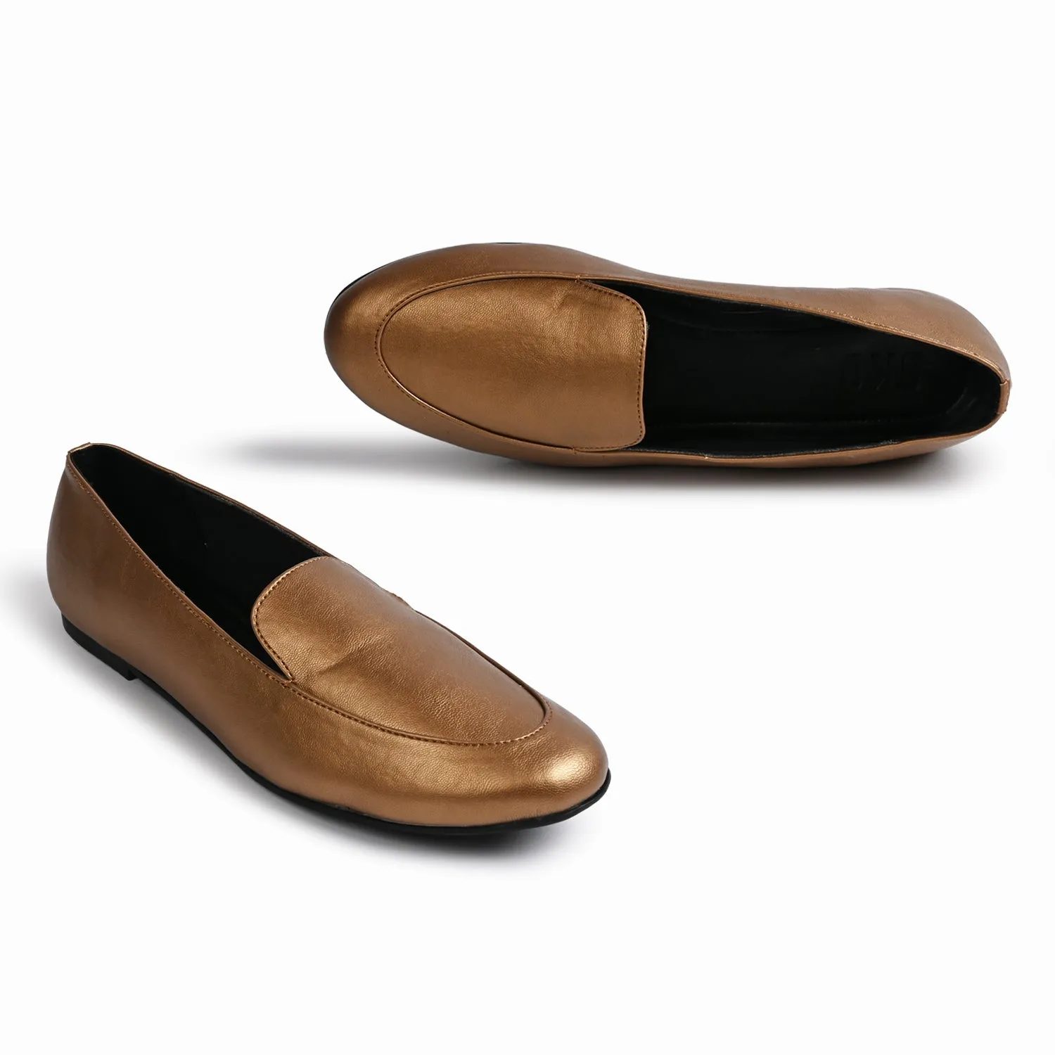 Olivia Bronze Loafers For Women