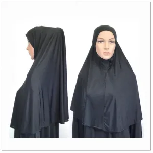One-piece-Hijab Muslim Scarf/Islamic Headwear LightWeight ICESILK ASZ0215