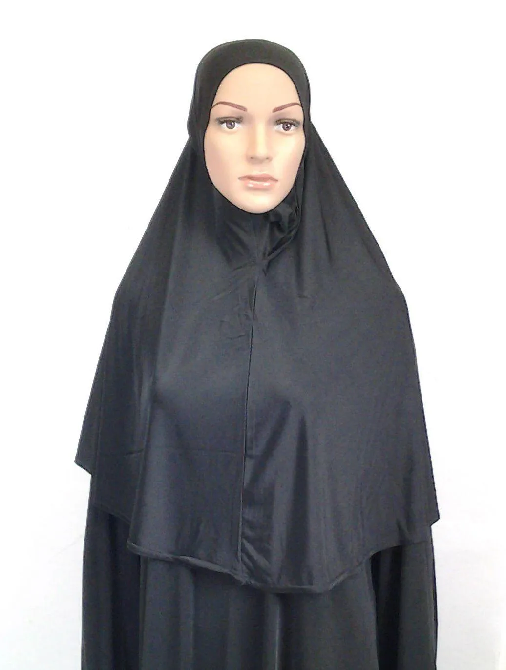 One-piece-Hijab Muslim Scarf/Islamic Headwear LightWeight ICESILK ASZ0215
