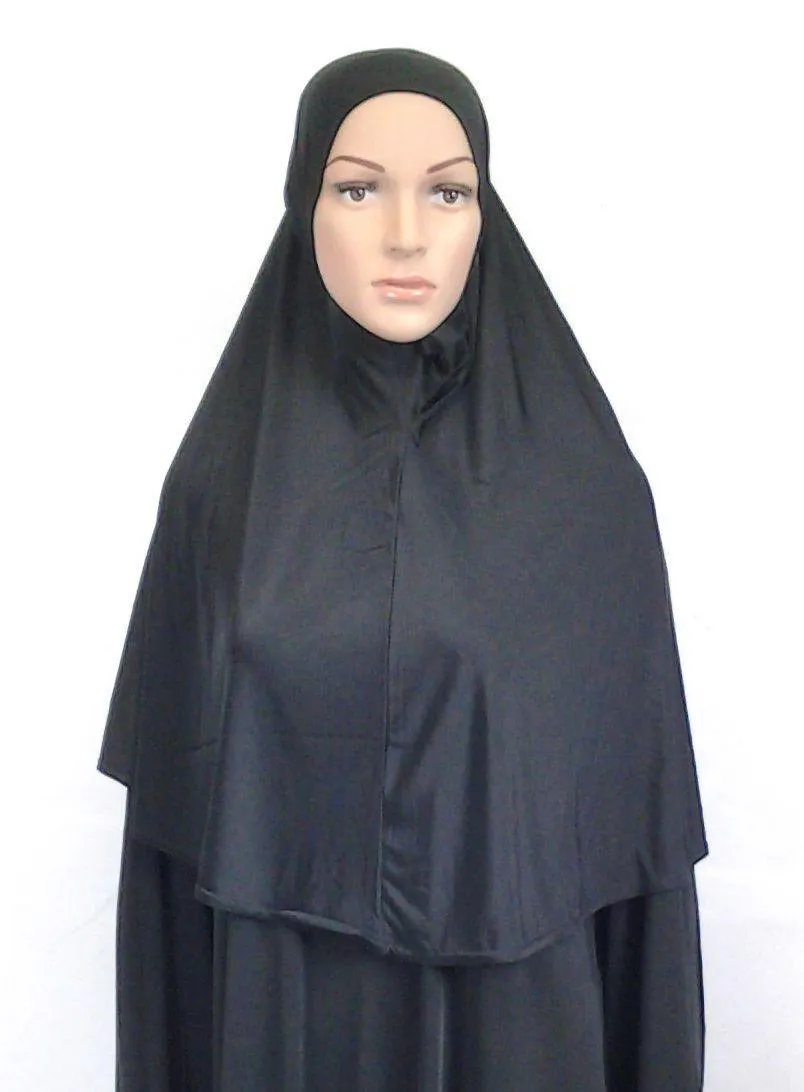 One-piece-Hijab Muslim Scarf/Islamic Headwear LightWeight ICESILK ASZ0215