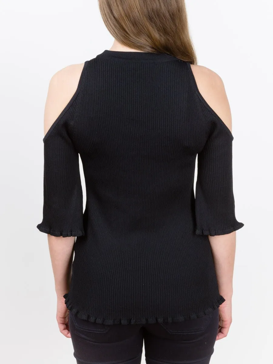 open shoulder sweater