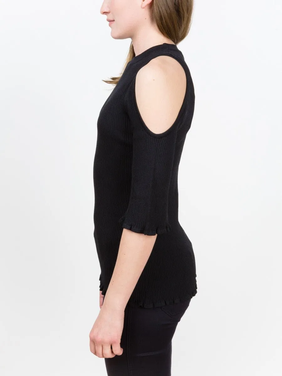 open shoulder sweater