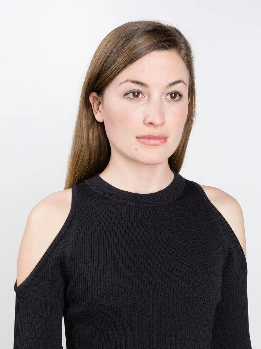 open shoulder sweater