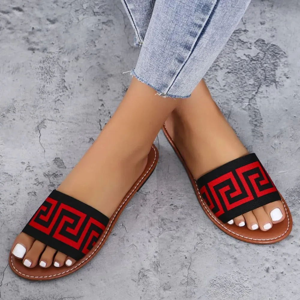 Open Toe Flats Sandals