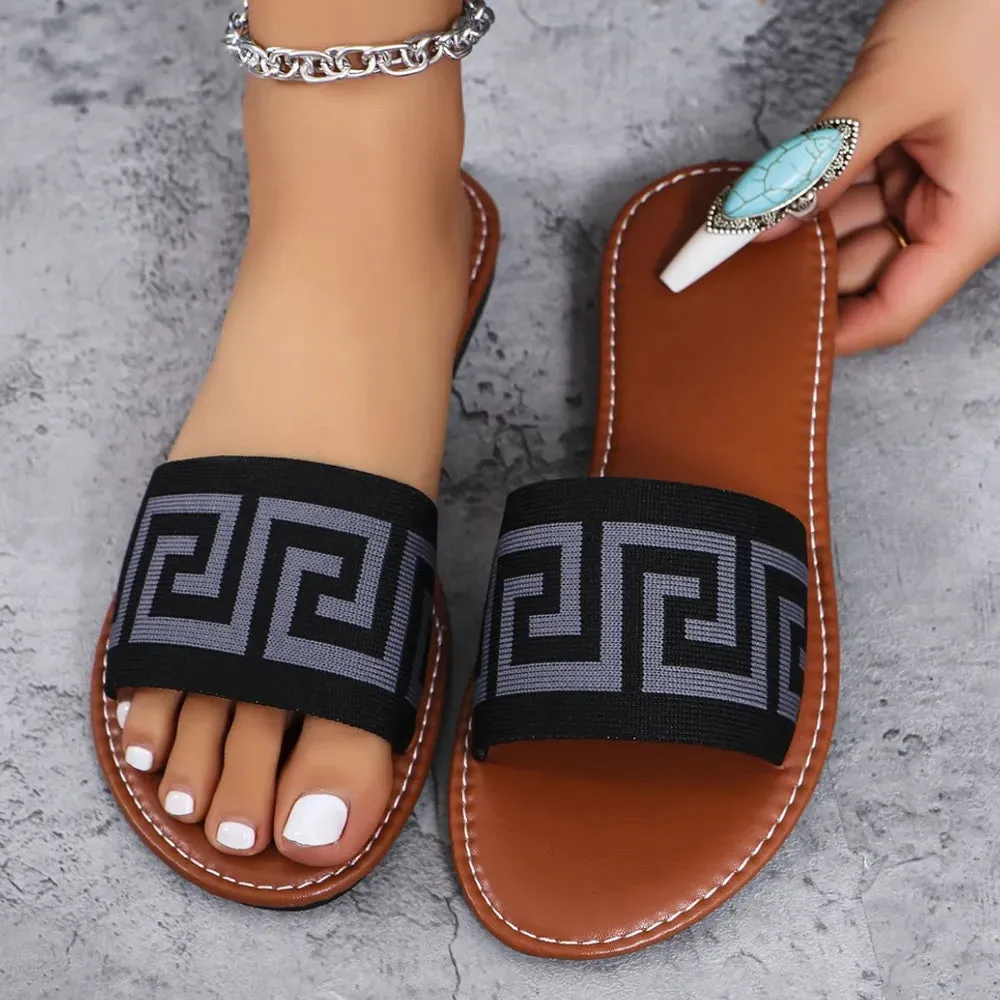 Open Toe Flats Sandals